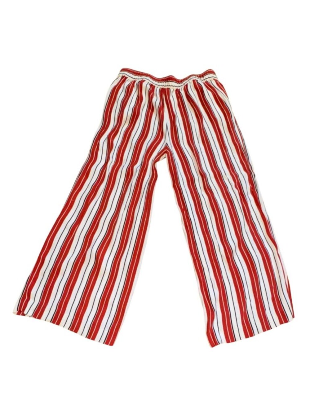 LOFT Womens Striped Wide Leg, Cropped Pants-L-GUC - Picture 5 of 5